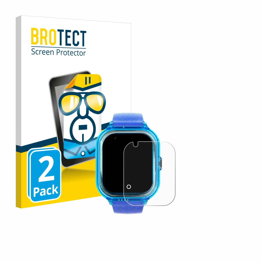 Face avant d’un emballage produit avec le logo de la marque BROTECT. À côté, l’appareil SaveFamily Enjoy est représenté avec l