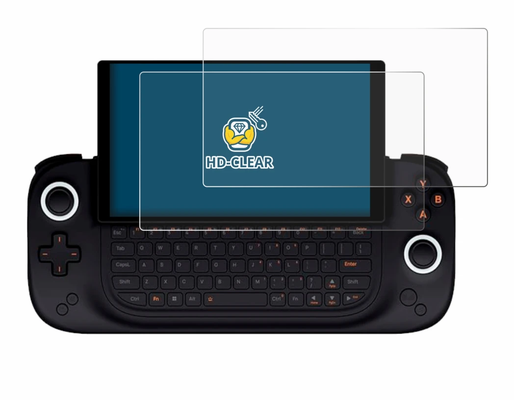 Image de l'appareil Ayaneo Slide avec une grande variété de protections d'écran.