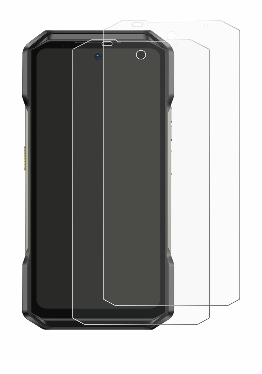 Image de l'appareil Ulefone Armor 27T Pro avec une grande variété de protections d'écran.
