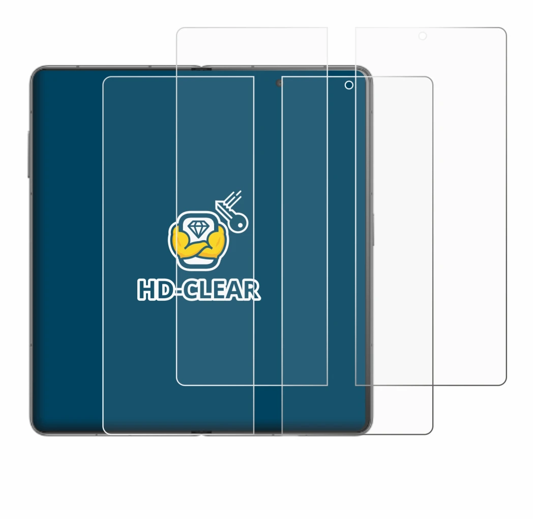Image de l'appareil Honor Magic V3 (inneres Display) avec une grande variété de protections d'écran.