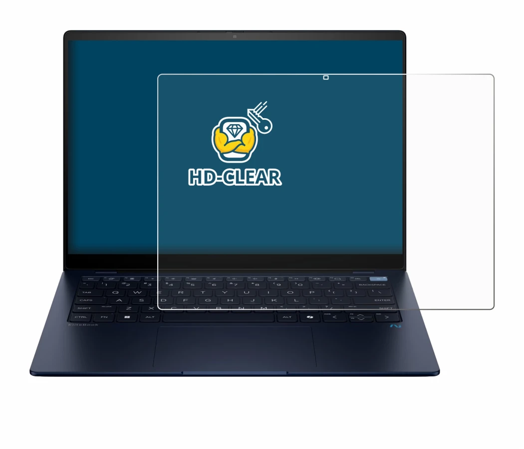 Image de l'appareil HP EliteBook Ultra 14 G1q avec une grande variété de protections d'écran.