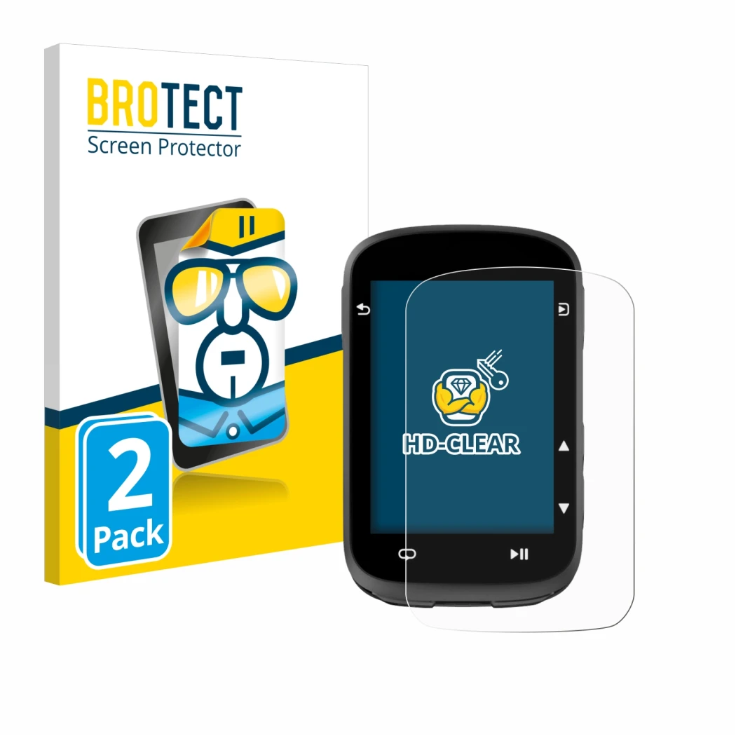 Face avant d’un emballage produit avec le logo de la marque BROTECT. À côté, l’appareil CooSpo CS500 est représenté avec la pr