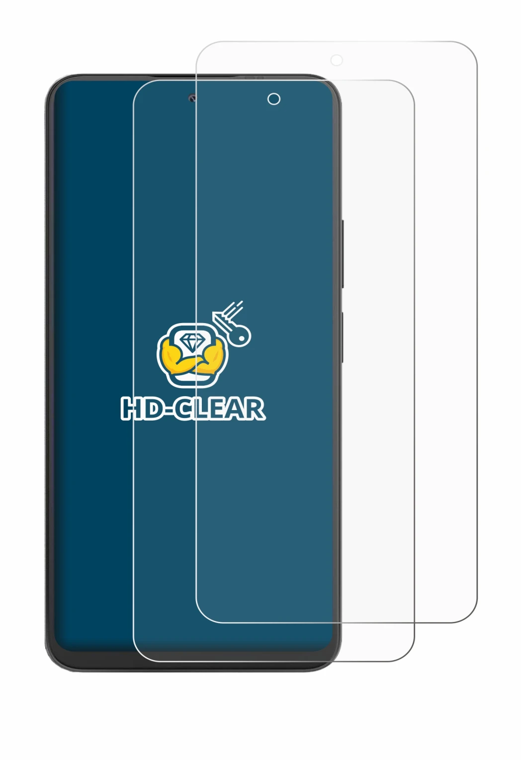 Image de l'appareil Blackview Shark 9 avec une grande variété de protections d'écran.