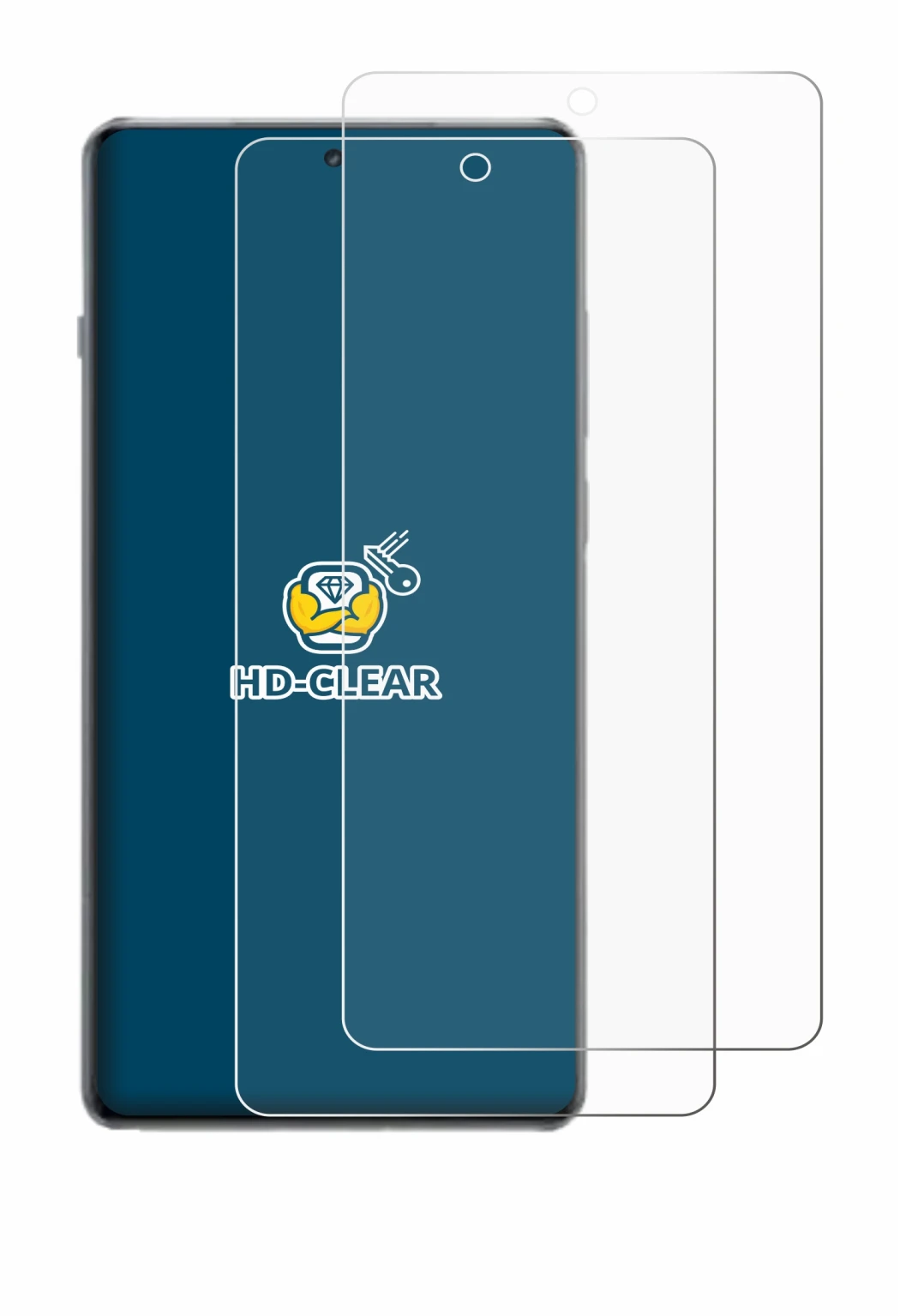 Image de l'appareil OnePlus 13R avec une grande variété de protections d'écran.