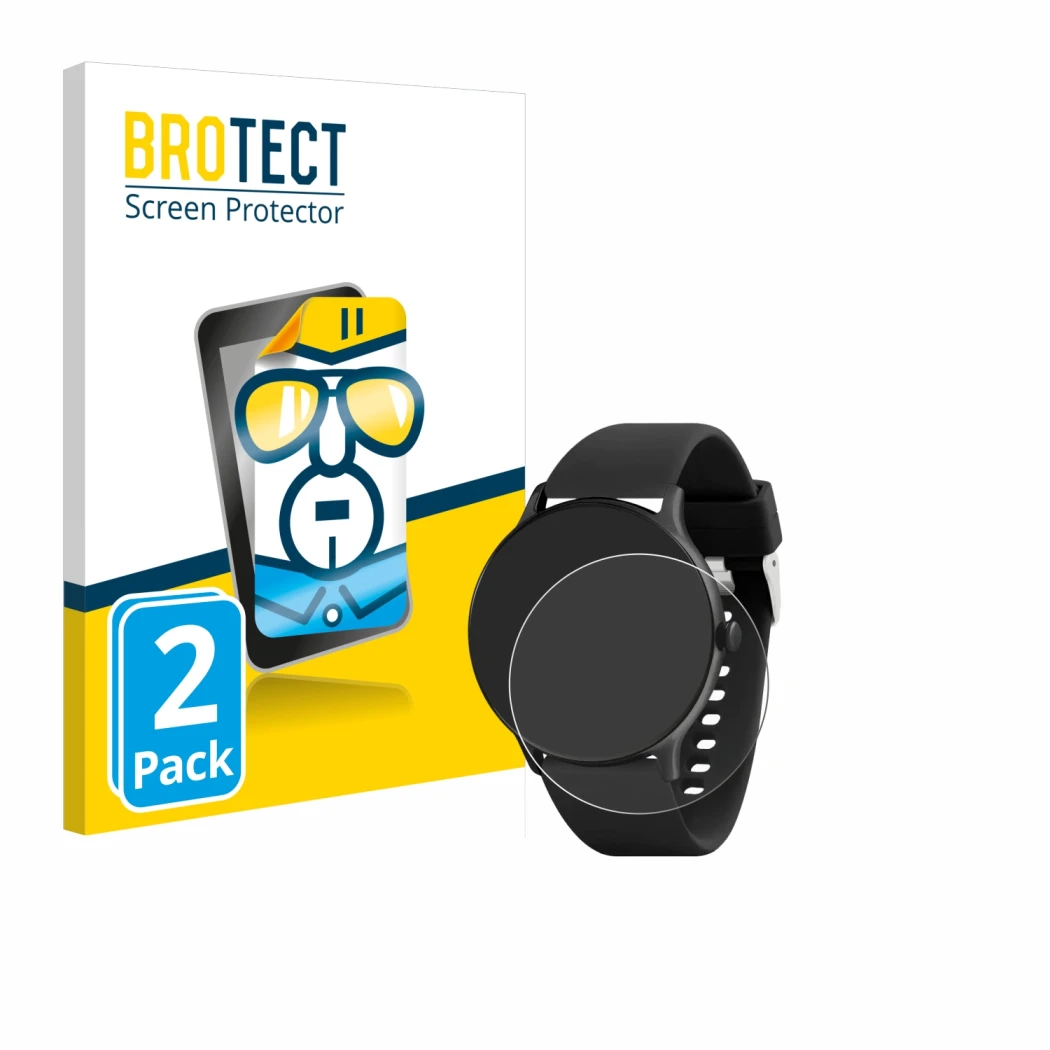 Face avant d’un emballage produit avec le logo de la marque BROTECT. À côté, l’appareil Reflex Active Series 22 est représenté
