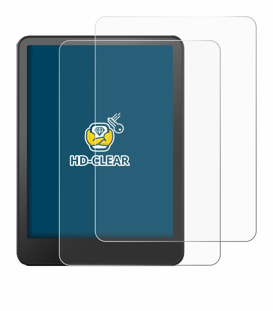 Image de l'appareil Amazon Kindle Paperwhite 2024 Signature Edition (12. Gen.) avec une grande variété de protections d'écran.