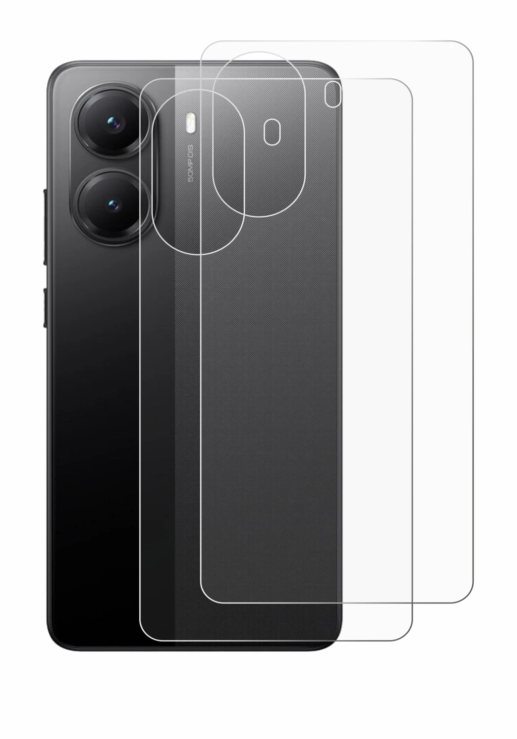 Image de l'appareil Xiaomi Poco X7 Pro (Arrière) avec une grande variété de protections d'écran.