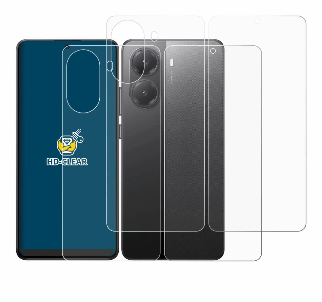 Image de l'appareil Xiaomi Poco X7 Pro (Avant+Arrière) avec une grande variété de protections d'écran.