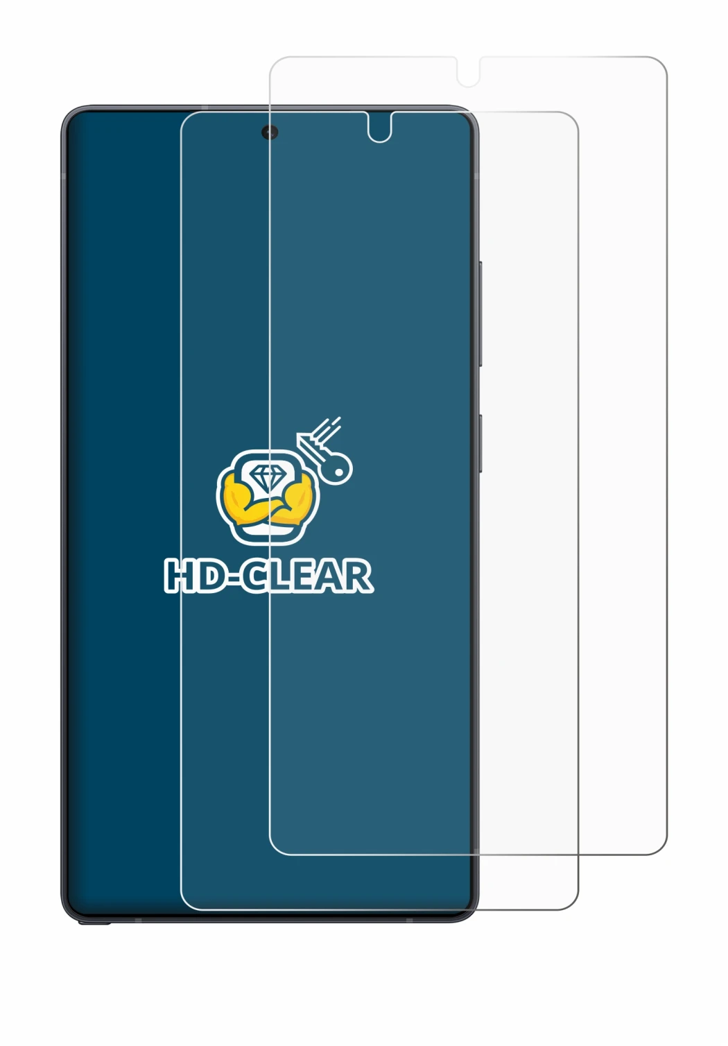 Image de l'appareil Samsung Galaxy S25 Ultra avec une grande variété de protections d'écran.