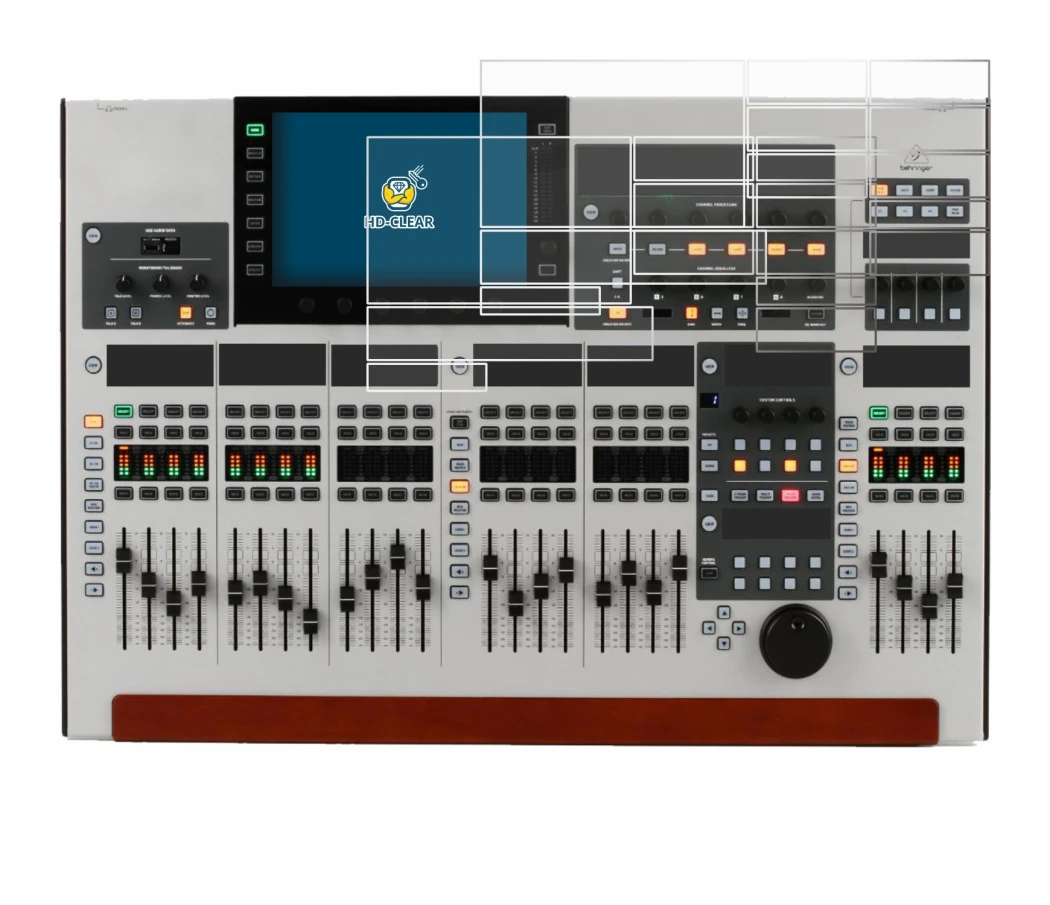 Image de l'appareil Behringer Wing (Ensemble composé de 11 feuilles) avec une grande variété de protections d'écran.