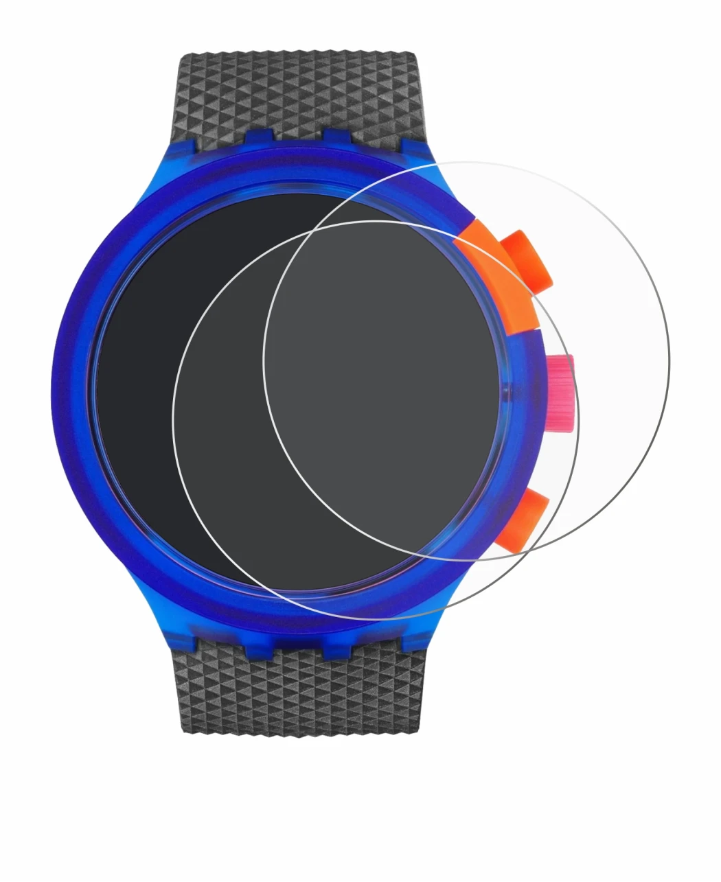 Image de l'appareil Swatch Neon Party avec une grande variété de protections d'écran.