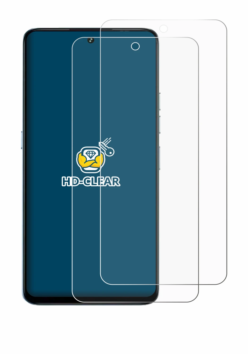 Image de l'appareil Umidigi Note 100 avec une grande variété de protections d'écran.