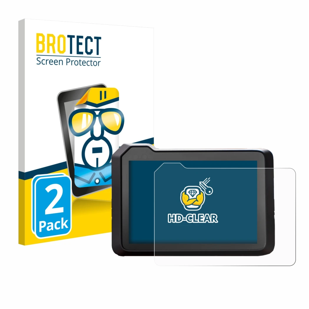 Face avant d’un emballage produit avec le logo de la marque BROTECT. À côté, l’appareil KTM 1390 Super Duke R 2025 5