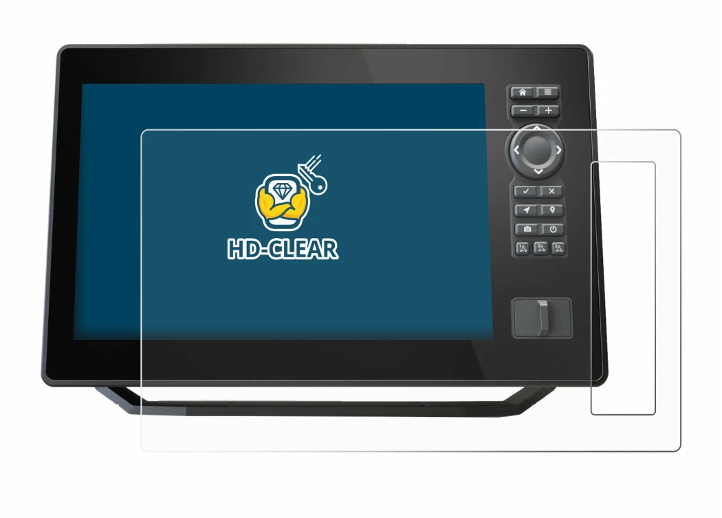 Image de l'appareil Humminbird Xplore 10 avec une grande variété de protections d'écran.