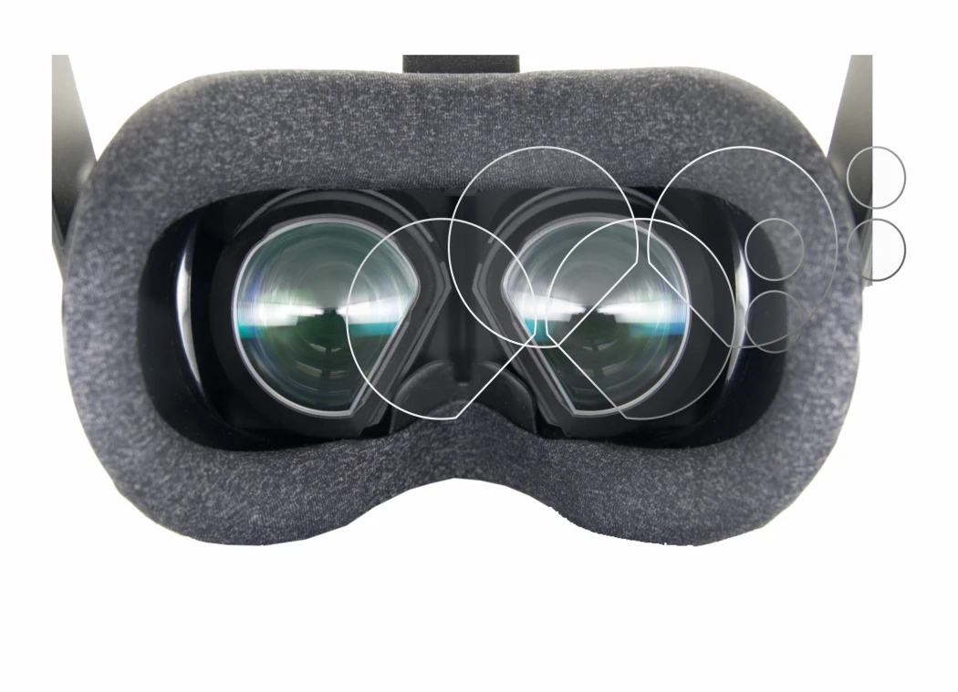 Image de l'appareil Valve Index VR-Headset avec une grande variété de protections d'écran.