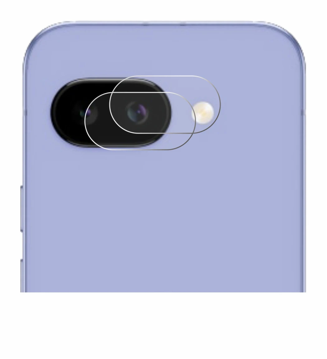 Image de l'appareil Google Pixel 9a (Caméra UNIQUEMENT) avec une grande variété de protections d'écran.