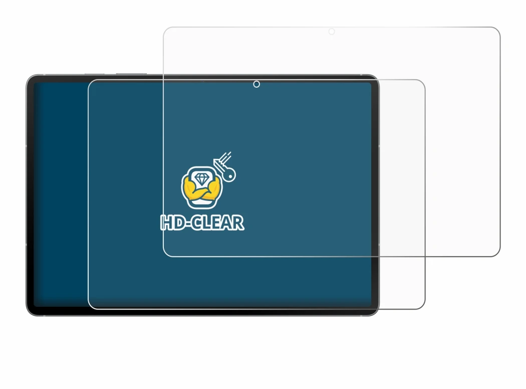 Image de l'appareil Samsung Galaxy Tab S10 FE 5G avec une grande variété de protections d'écran.