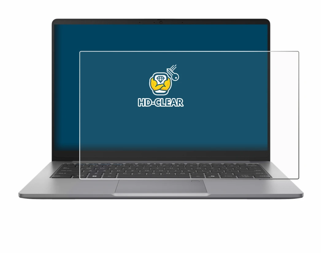 Image de l'appareil ASUS ExpertBook P1 P1403 avec une grande variété de protections d'écran.