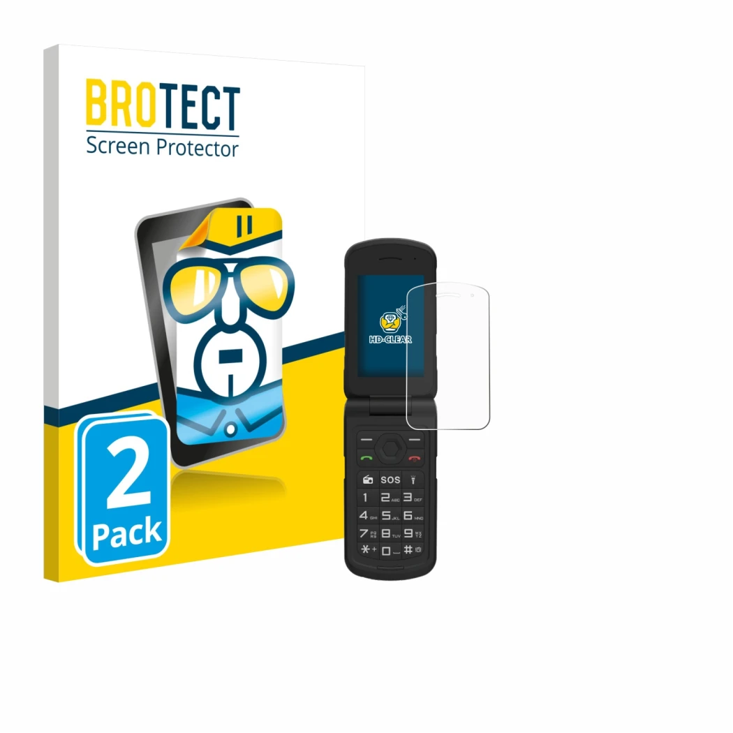 Face avant d’un emballage produit avec le logo de la marque BROTECT. À côté, l’appareil AGM M10 est représenté avec la protect
