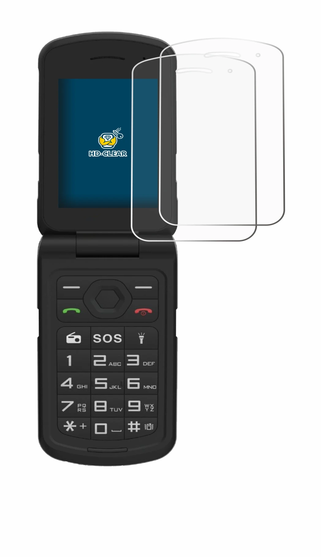 Image de l'appareil AGM M10 avec une grande variété de protections d'écran.