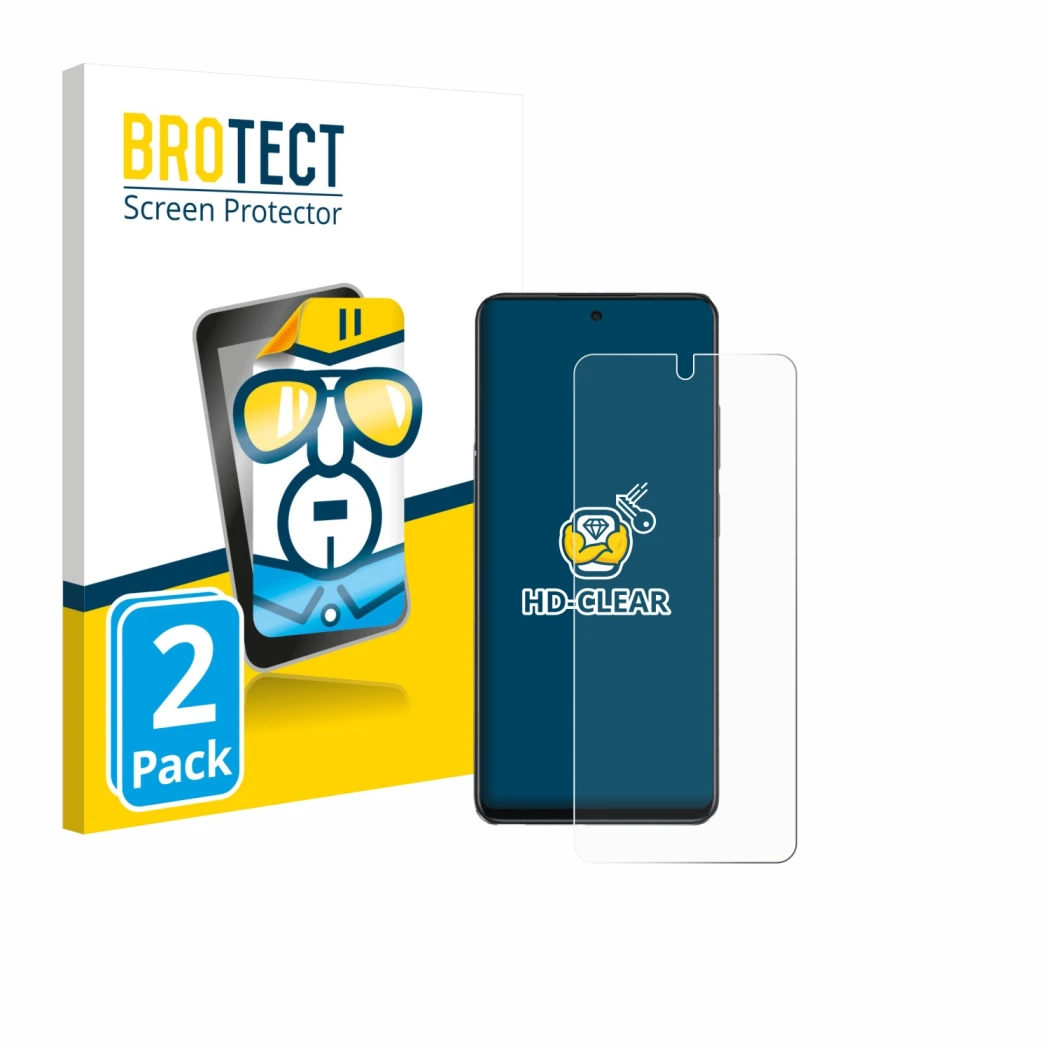 Face avant d’un emballage produit avec le logo de la marque BROTECT. À côté, l’appareil Oppo A40 est représenté avec la protec
