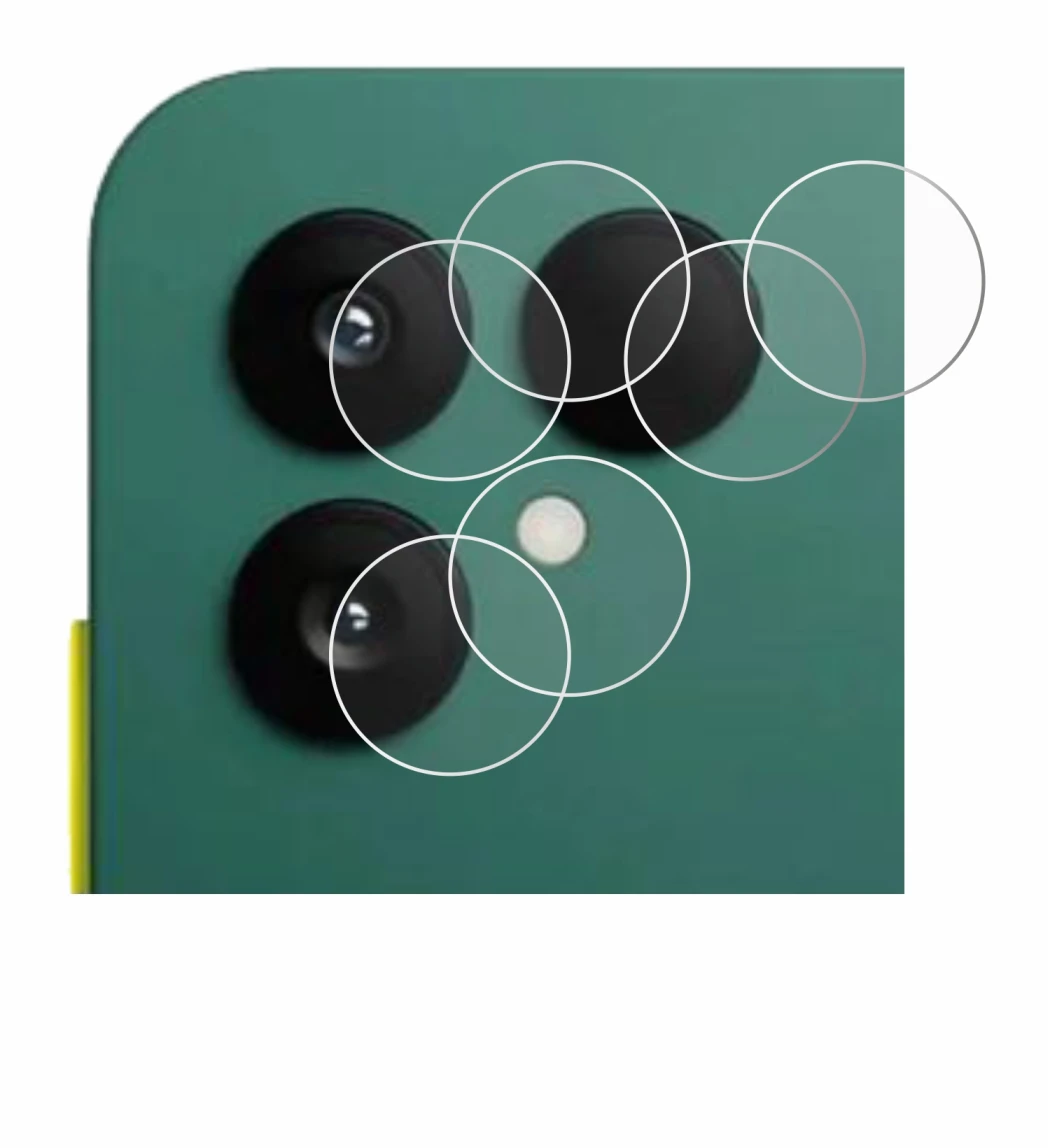 Image de l'appareil Fairphone 6 (Caméra UNIQUEMENT) avec une grande variété de protections d'écran.