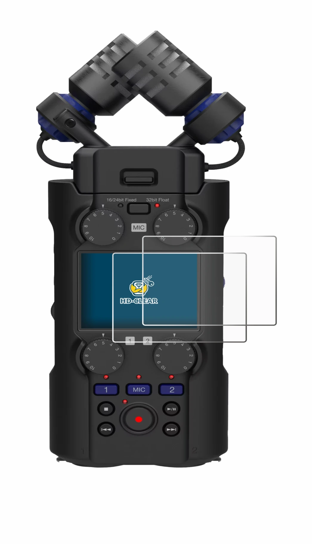 Image de l'appareil Zoom H5 Studio avec une grande variété de protections d'écran.