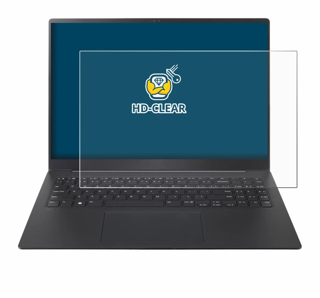 Image de l'appareil LG gram Pro 16 2025 avec une grande variété de protections d'écran.