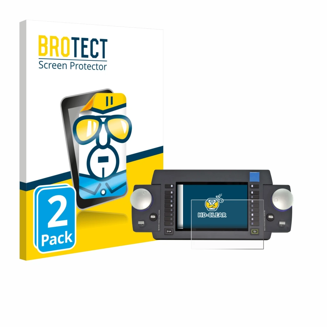 Face avant d’un emballage produit avec le logo de la marque BROTECT. À côté, l’appareil ESU Ecos 50220 est représenté avec la