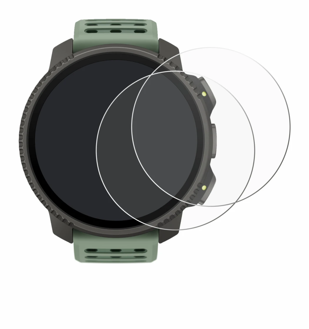 Image de l'appareil Suunto Vertical 2 avec une grande variété de protections d'écran.