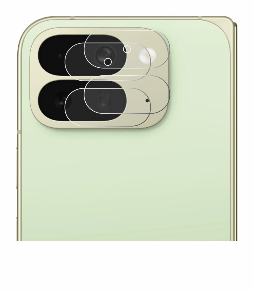Image de l'appareil Google Pixel 10 Pro Fold (Caméra UNIQUEMENT) avec une grande variété de protections d'écran.