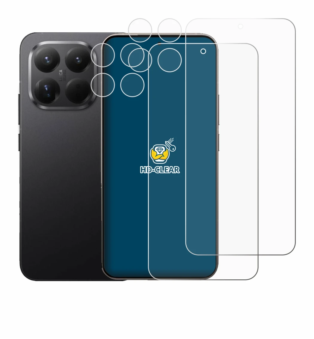 Image de l'appareil Xiaomi 15T Pro (Avant+Caméra) avec une grande variété de protections d'écran.