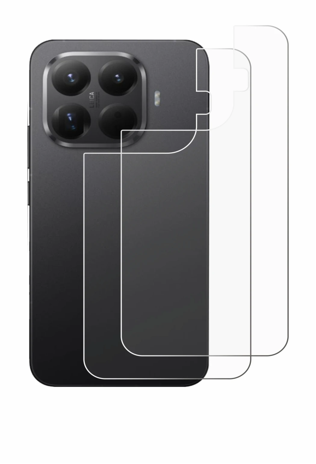 Image de l'appareil Xiaomi 15T Pro (Arrière) avec une grande variété de protections d'écran.