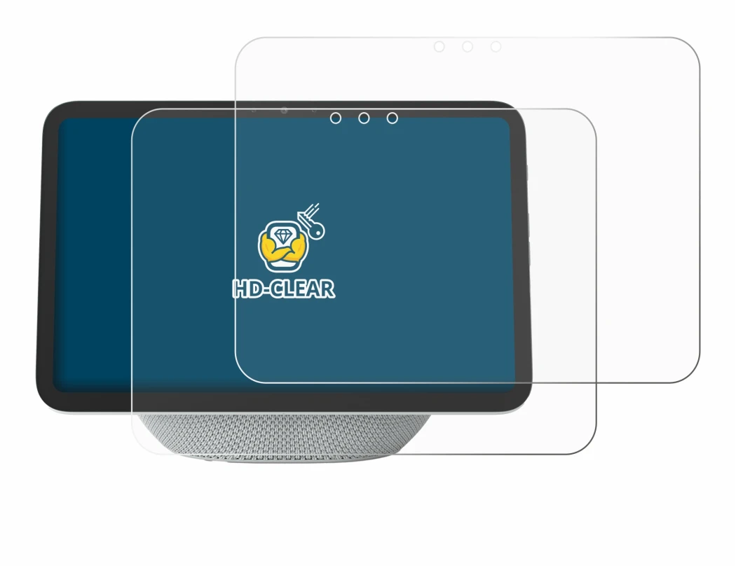 Image de l'appareil Amazon Echo Show 8 2025 (4ème Gen.) avec une grande variété de protections d'écran.