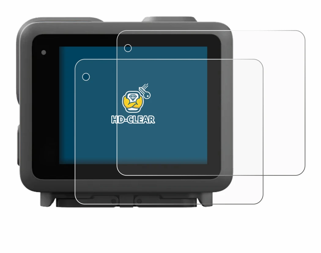Image de l'appareil GoPro Lit Hero avec une grande variété de protections d'écran.