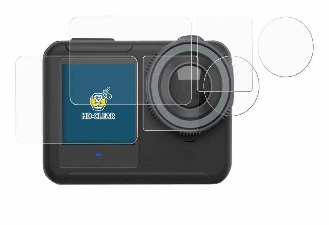 Image de l'appareil SVBONY SVGO3 4K avec une grande variété de protections d'écran.