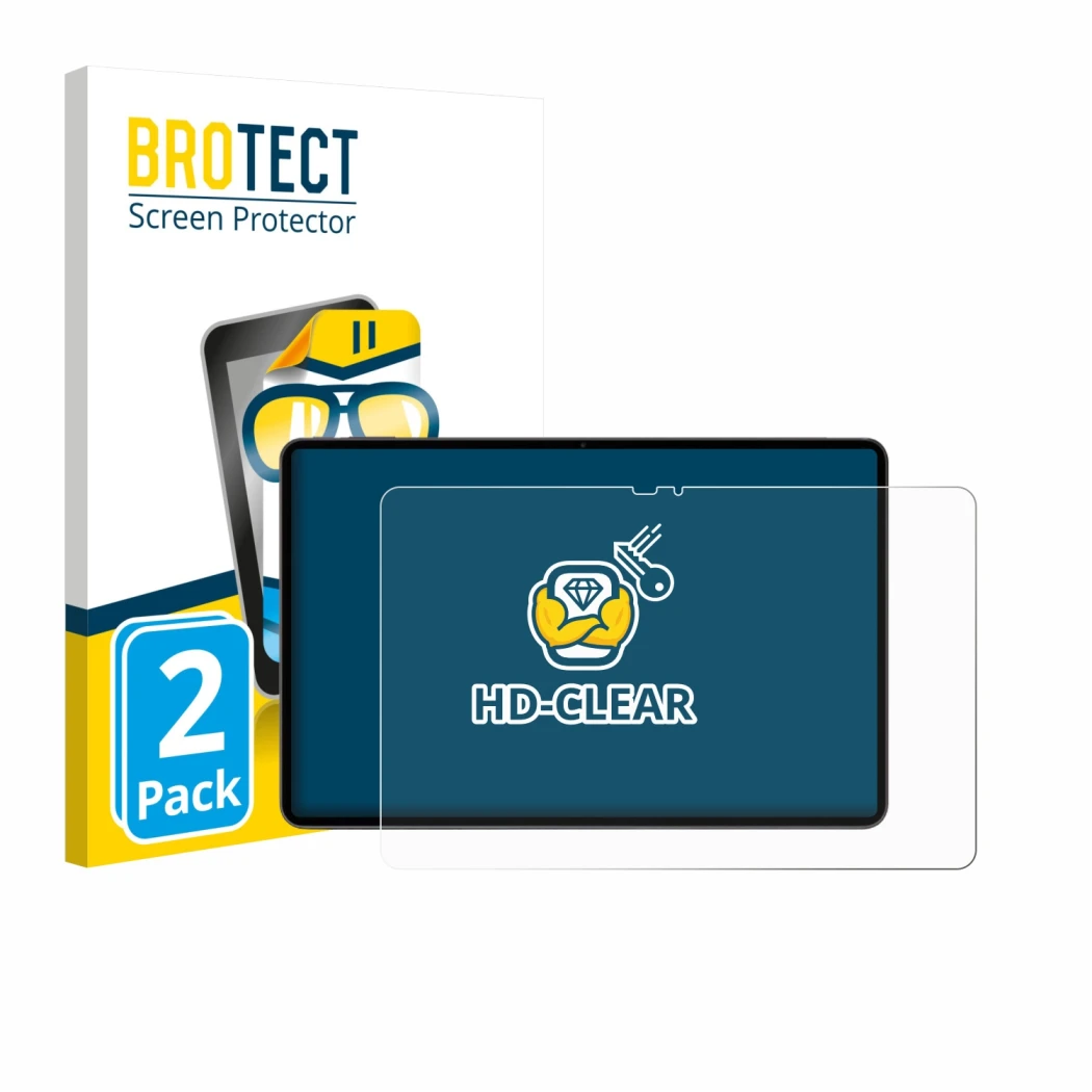 Face avant d’un emballage produit avec le logo de la marque BROTECT. À côté, l’appareil VALE V12X LTE-8128 12.6