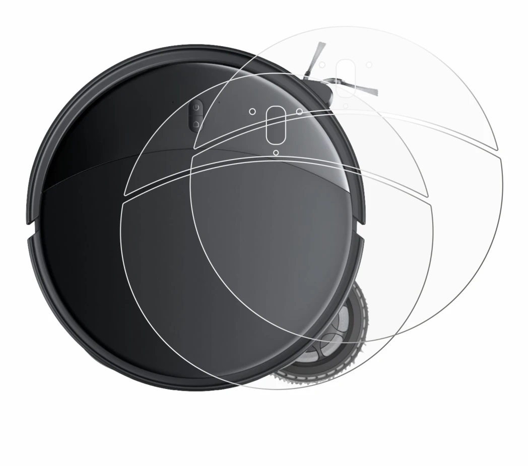 Image de l'appareil Roborock Saros 10R avec une grande variété de protections d'écran.