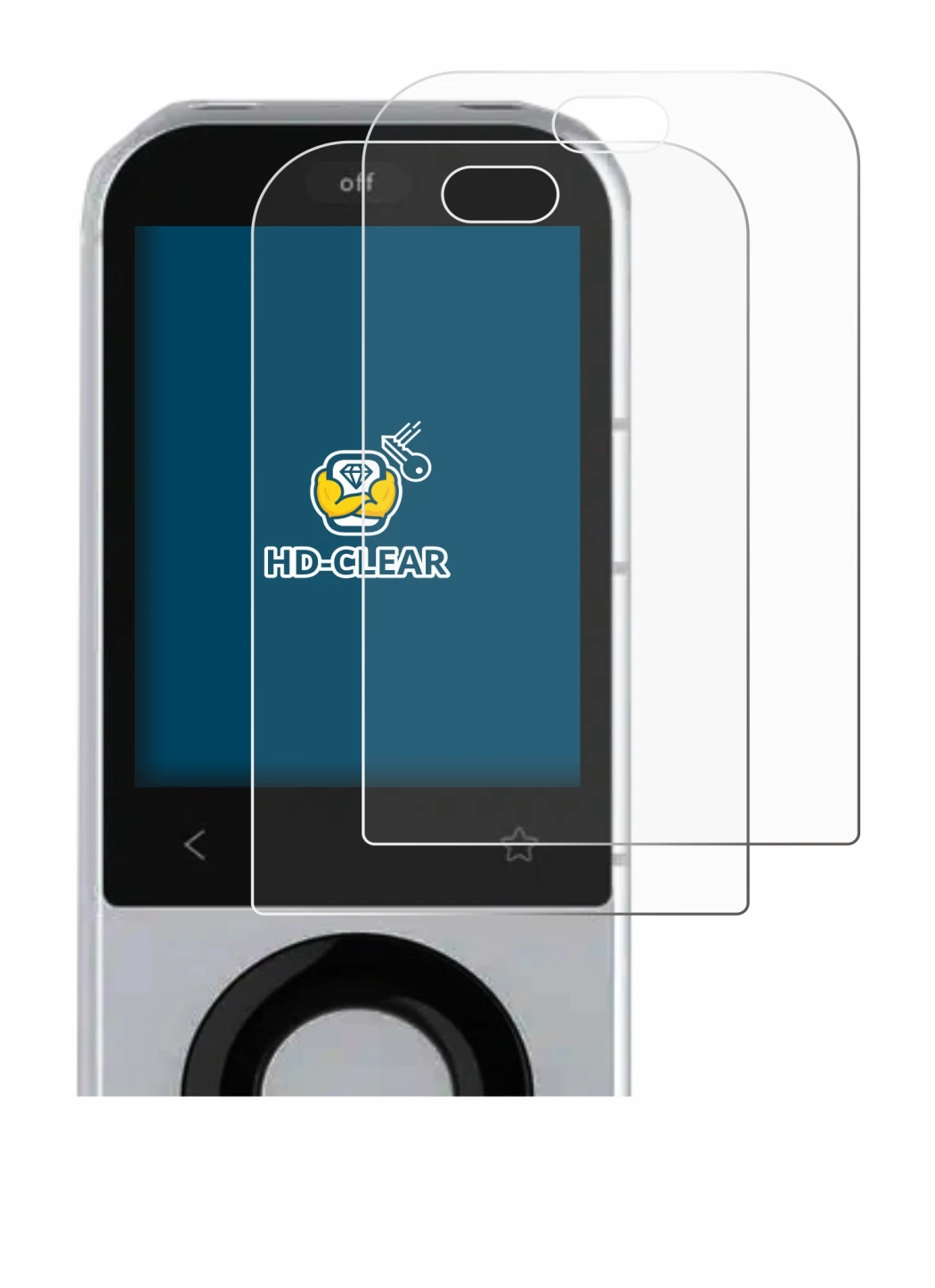 Image de l'appareil Sofabaton X2 avec une grande variété de protections d'écran.