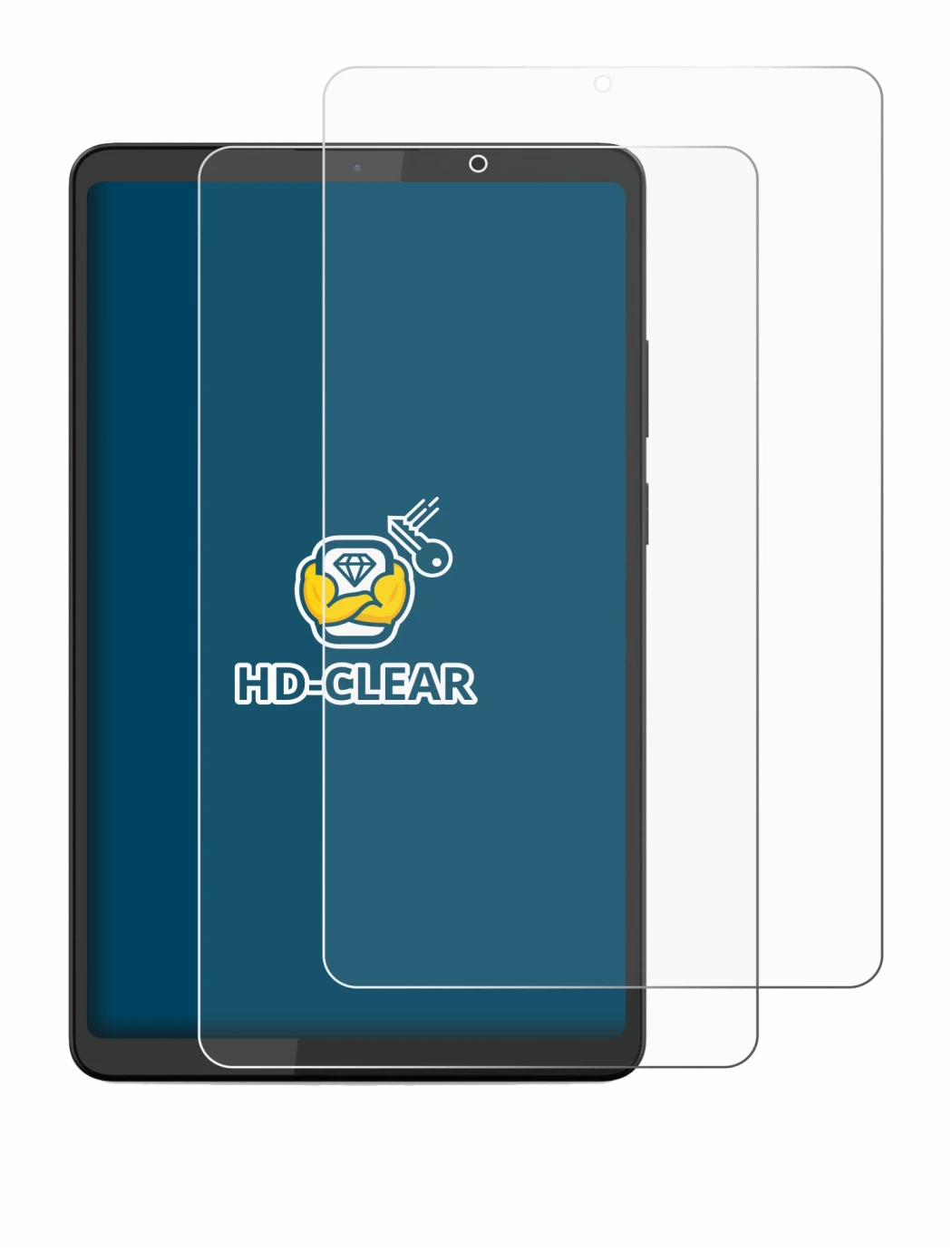 Image de l'appareil Lenovo Tab K9 avec une grande variété de protections d'écran.