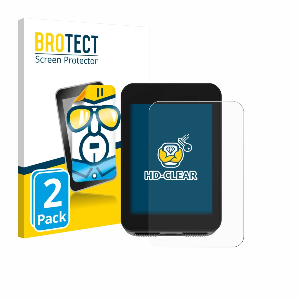 Face avant d’un emballage produit avec le logo de la marque BROTECT. À côté, l’appareil Bikevee BKV310A 2.4