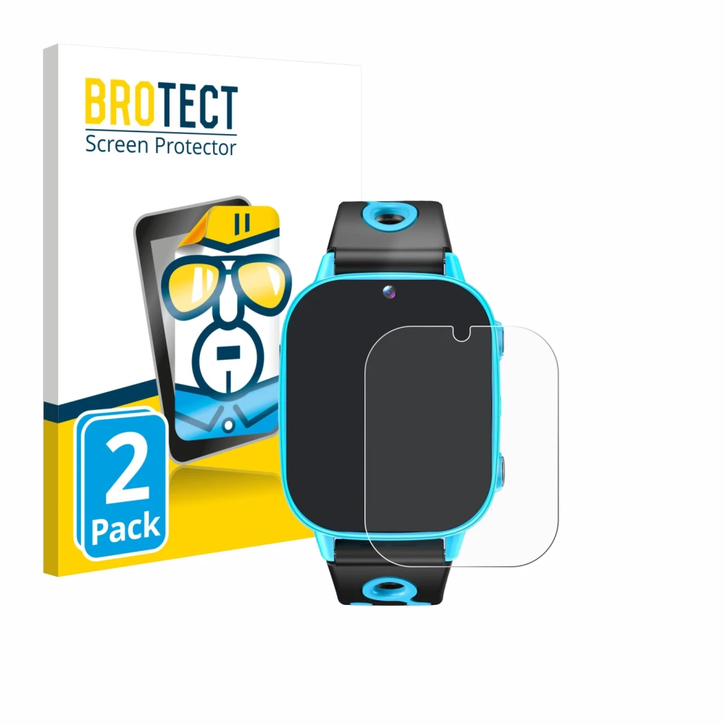 Face avant d’un emballage produit avec le logo de la marque BROTECT. À côté, l’appareil idomars M003bk 1.8