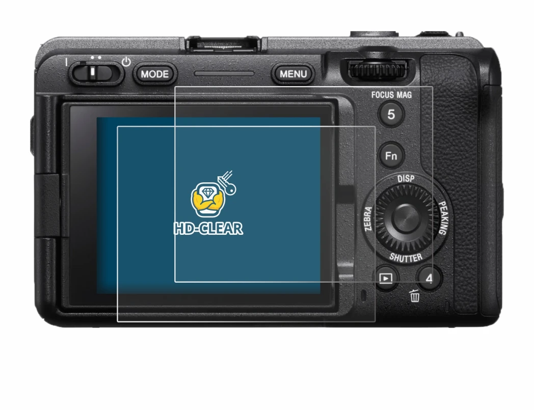 Image de l'appareil Sony FX3A (ILME‑FX3A) avec une grande variété de protections d'écran.