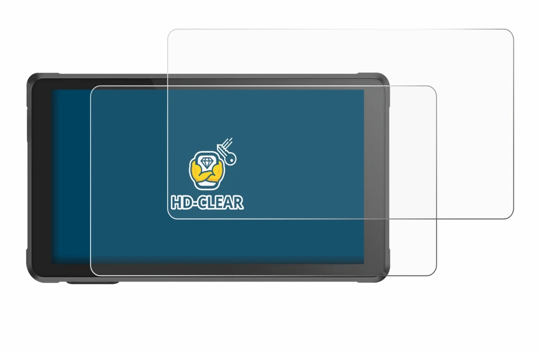 Image de l'appareil Interphone RideSync avec une grande variété de protections d'écran.