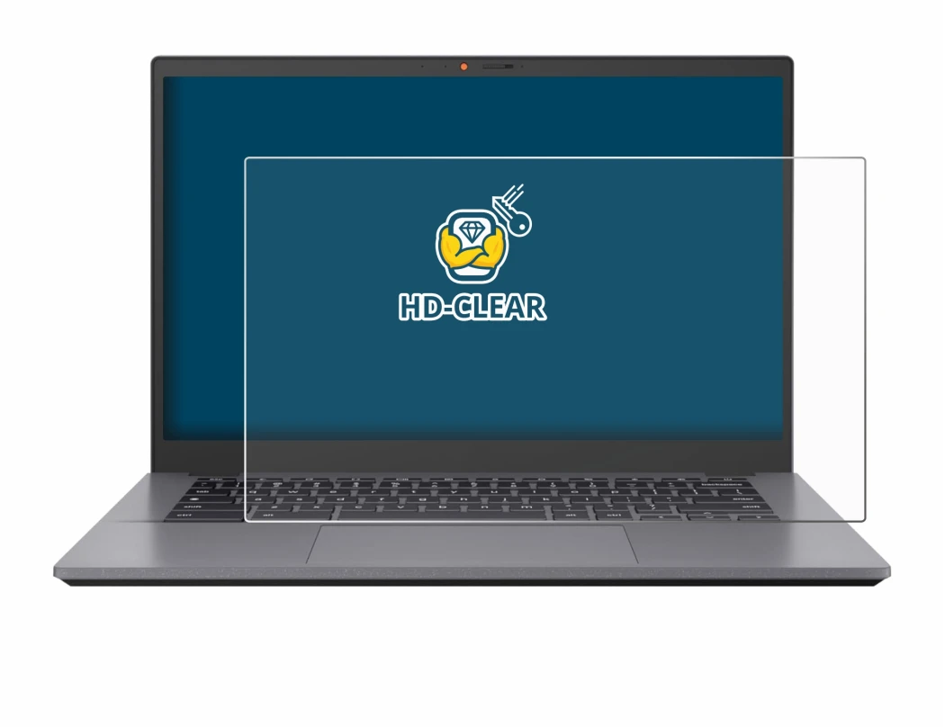 Image de l'appareil ASUS Chromebook CX3402 avec une grande variété de protections d'écran.