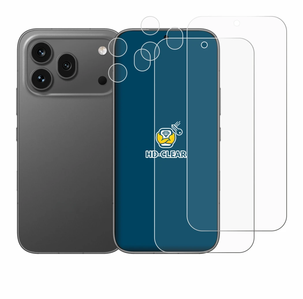 Image de l'appareil Honor 600 Pro (Avant+Caméra) avec une grande variété de protections d'écran.