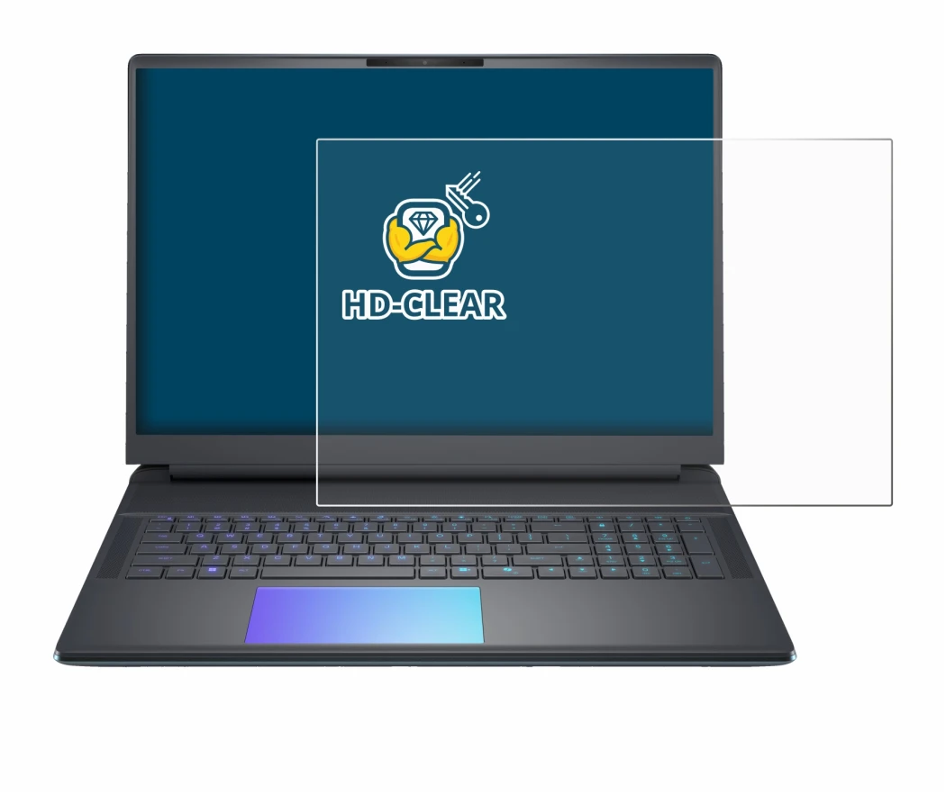 Image de l'appareil Dell Alienware 18 Area-51 avec une grande variété de protections d'écran.