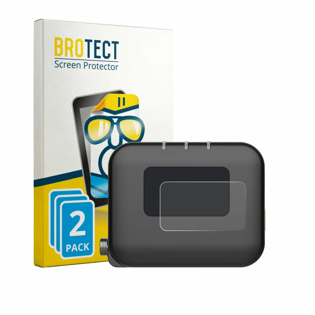 Face avant d’un emballage produit avec le logo de la marque BROTECT. À côté, l’appareil Deity TC-1 est représenté avec la prot