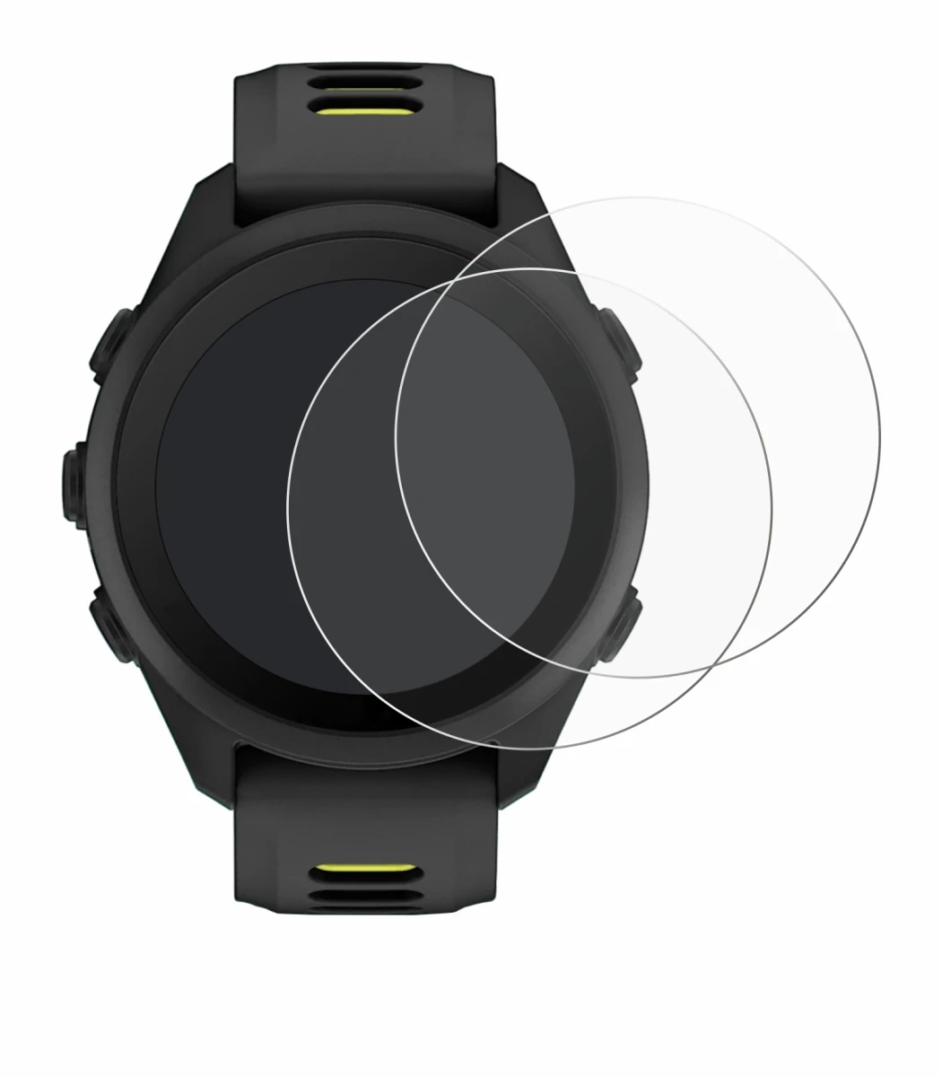 Image de l'appareil Garmin Forerunner 170 avec une grande variété de protections d'écran.