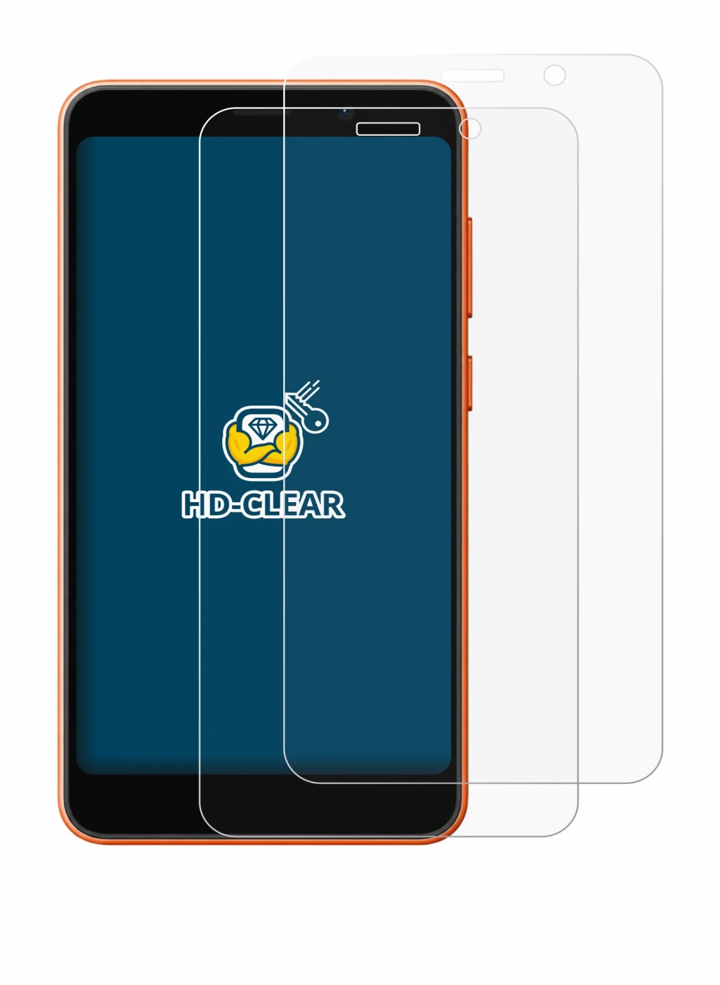 Image de l'appareil Ulefone Note 22 avec une grande variété de protections d'écran.